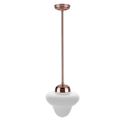 [CRO 18 E B] Rosario Colgante Barral Acero IP20 1 Luz E27 Di.18xh22cm Bronce