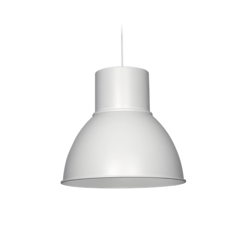 [GAL 50 B] Galponera Industrial Colgante Aluminio 1 Luz E27 Di.50cm Blanco
