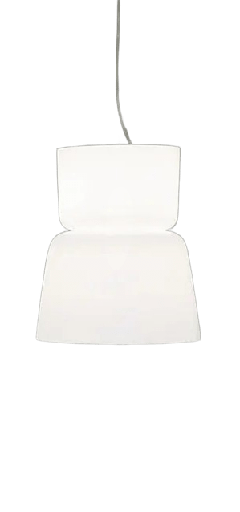 [PR-BLOOM S5 BL/BL] Bloom Colgante Vidrio 1 Luz E27 + G9 IP20 Di.36xh.44cm Blanco/Blanco