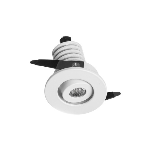 [VK-BRIKO N-3W-BL-2700K-220V] Brico Embutido Circular Movil Led 3W Ip20 2700K 220v Di.40mm Blanco