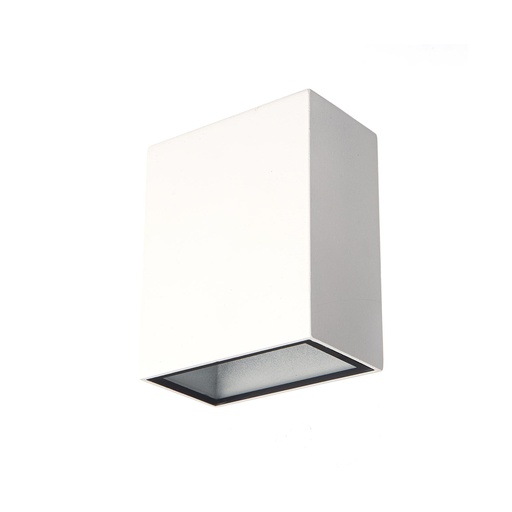 [VK-MINT DUO-BL-3000] Mint Duo Aplique de Pared Cuadrado Bidireccional Led 2x3W 3000k 220v Ip40 Blanco