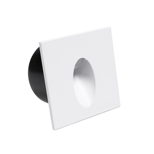 [VK-SONNER-BL-3W-3000] Soner Embutido de Pared Cuadrado Led 3W 3000k 220v Ip20 80mm Blanco