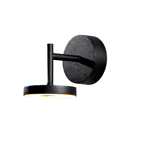 [VK-INVISIBLE P-12W-NG-3000K-220V] Invisible P Aplique Exterior Led Cri80 12W 100º 3000K 220v Ip65 Di.110Mm Negro 