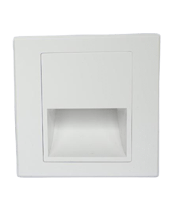 [VK-LUMUS-BL-1.5W-3000K-90°-220V] Lumus Embutido de Pared Led 1,5W 3000k 90º Ip20 220V 86x86mm Blanco