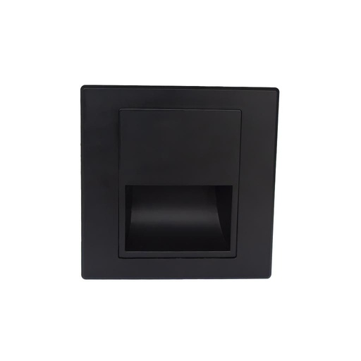 [VK-LUMUS-NG-1.5W-3000K-90°-220V] Lumus Embutido de Pared Led 1,5W 3000k 90º Ip20 220V 86x86mm Negro