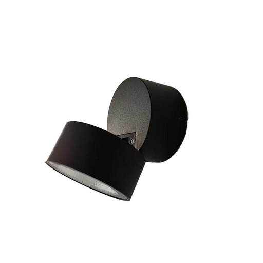 [VK-CINDER MOV-NG-6W-2700K] Cinder Mov Plafon Monovolumen Exterior Led 6W 2700k 220V Ip66 Negro