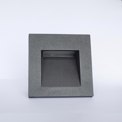 [VK-FACE 2-3W-GR-3000K-220V] Face 2 Embutido Exterior Cuadrado Led 3W 3000K 90º 220v Ip65 90mm Gris