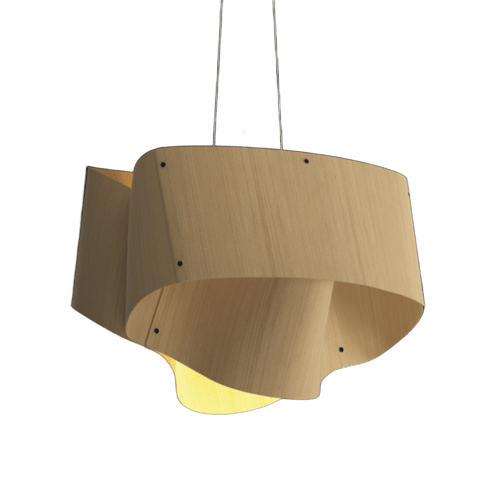 [CARLOTTA 55 WEN] Carlotta 55 Colgante Madera Reconstituida Di.55cm E27 Wenge