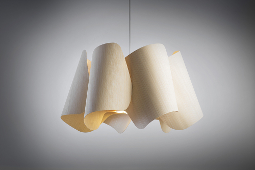 [CAMILA 67 HAYA] Camila 67 Colgante Madera Reconstituida Di.67cm E27 Haya