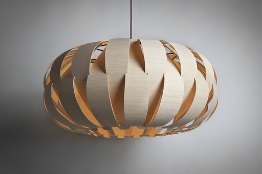 [EMILIA 60 HAYA] Emilia 60 Colgante Madera Reconstituida Di.60cm E27 Haya