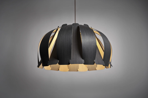 [ISABEL 65 EBA] Isabel 65 Colgante Madera Reconstituida Di.65cm E27 Ebano