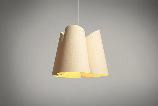 [JULIETA 70 HAYA] Julieta 70 Colgante Madera Reconstituida Di.70cm E27 Haya