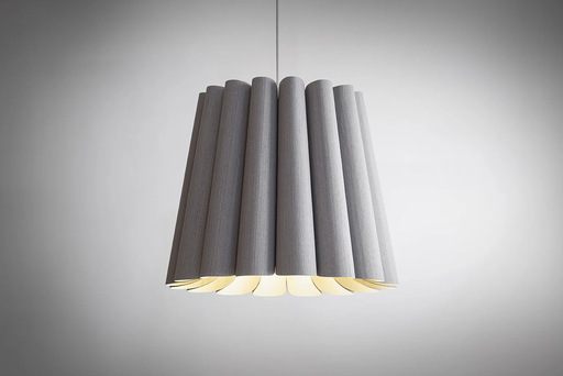 [RENATA 56M ROB.GR] Renata 56 M Colgante Madera Reconstituida Di.56cm E27 Roble Gris