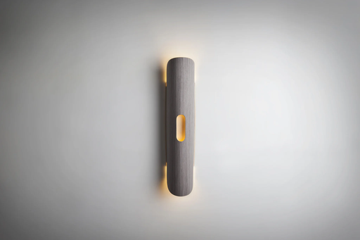 [LUPE 40 ROB.GR] Lupe 40 Aplique Madera Reconstituida H.40cm E27 Roble Gris