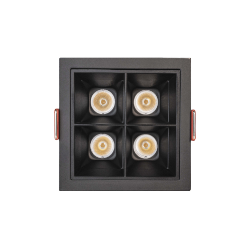 [MXC4-930-20-RB-MB] Runner X Pro Square Embutido Led 11w CRI95 3000K 20º Dim Triac Negro/Negro