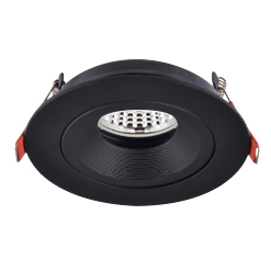 [G22] Shevat-RNN Embutido Cardanico Redondo Gu10 Par16 Aluminio Ø110x39 Negro