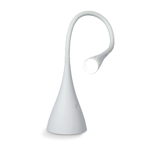 [ARGENTA-V BL] Argenta Lampara de Escritorio Flexible c/Touch 3 Posiciones 1x4W Led Blanca