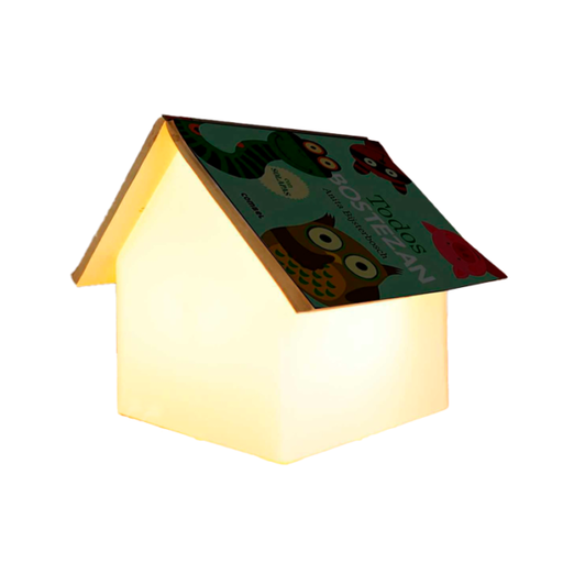 [131] Casita De Cuentos Clasico E27 6W 20x20xh20cm Blanco