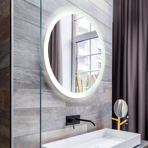 [ESPEJO-7] Espejo 7 Circular 60cm c/ Luz Touch Led 20W Contorno 