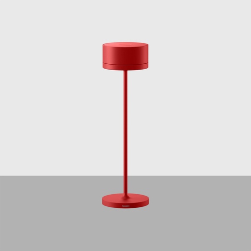 [3.RP16.7M7.0] Whisper Lampara de Mesa Recargable USB led 2,2W 2200/3000K DIM IP65 230lm Rojo Mate