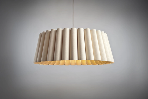 [RENATA 116 FR.EUR] Renata 116 Colgante Madera Reconstituida Di.116cm E27 Fresno Europeo