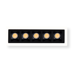 [MXB5-930-36-RB-MW] Runner X Pro Embutido Led 10w CRI90 3000K 36º UGR19 Dim Triac Blanco/Negro