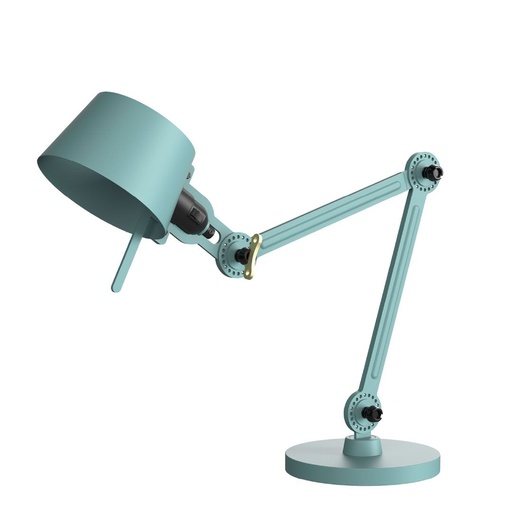 [TN-BOLT DESK SMALL 2ARM FOOT-AZ-E27-220V] Bolt Desk Lampara de Escritorio Brazo Articulado 1 Luz E27 IP20 h.57cm Azul