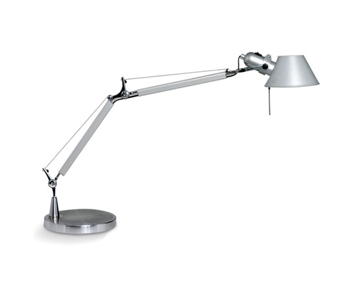 [KT028A] Lampara de Escritorio T/Tolomeo Doble Brazo 1 Luz E27 h.600mm Gris