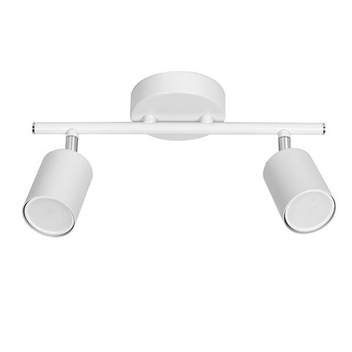 [53718] Joris II Aplique Pared 2 Luces Gu10 220v L.30,5xh.16,6Cm Blanco/Cromo