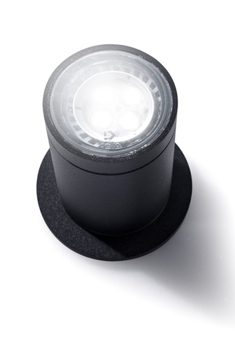 [D500 NG] Draco Monovolumen Di.70Xh100mm Dicro Gu10 Negro
