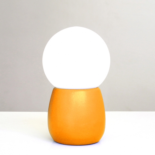 [TUNITO MC NA] Tunito MC Lampara Mesa PVC E27 Led Gota Di.10xh18cm Naranja