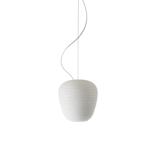 [2440073E 10] Rituals 3 Colgante Italiano Vidrio Soplado 1 Luz E27 Di.19xh.21cm Blanco 