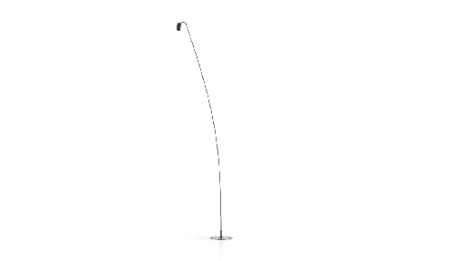 [SIDE-1 P005] Side 1 Lampara de Pie 1 Brazo IP66 Led 10W 2700K 12V Cri90 30º H.275Cm Negro