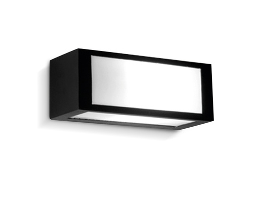 [1103-FL.NT] Aplique Bidireccional Visor Acrilico Frontal-Lateral 1xE27 IP44 Negro Texturado