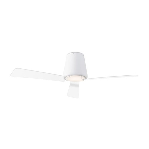 [V537802] Garbi Ventilador Blanco 3P Acrilico Transparente Led 18,8W 3000K C/Control Remoto