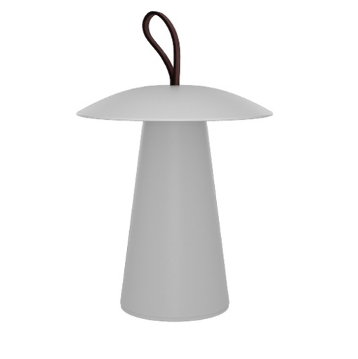 [18.AB01.0010.03] Lula Lampara Mesa Exterior Led 2W 2700K 98º IP54 Bateria 10Hs USB C Blanco Texturado