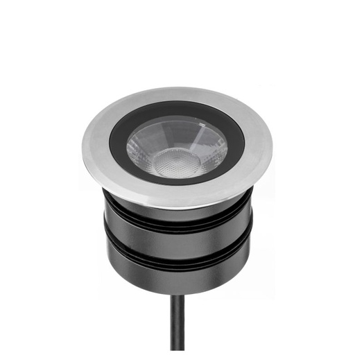 [16.AA66.1010.10] Adu R Embutido Piso Exterior Led 8,5W 3000K 16º IP67 220V Dim TRIAC Acero Inoxidable