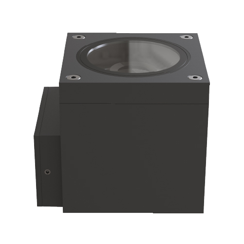 [10.28.6110.09] Kalu 2.0 C Uni Aplique Pared Exterior Cuadrado GU10 Par16 IP65 Gris Grafito