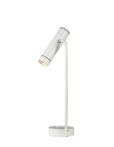 [CV02-02] Cavia Lampara De Mesa h.58Cm Gu10 10W 220V On-Off Blanco Semimate