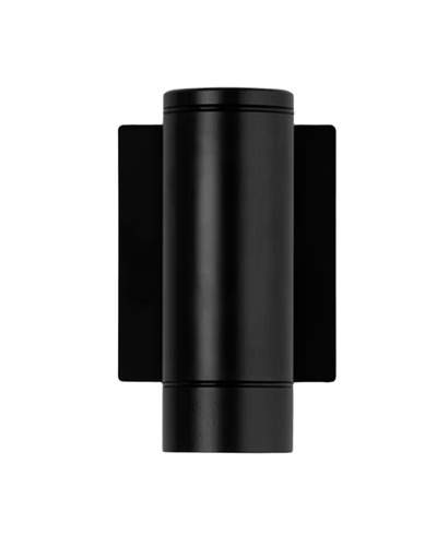 [CV05-03] Cavia Corta Aplique Unidireccional h.16Cm Gu10 7W Negro Semimate