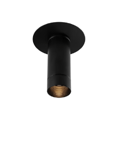 [CV08-03] Cavia Corta Plafon Aluminio h.16Cm Gu10 7W Negro Semimate