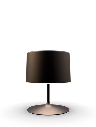[HH21-03] Hi Hat Lampara De Mesa Pant.Mediana Di.40xh.40Cm E27 60W Negro Microtexturado